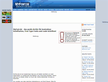 Tablet Screenshot of myfont.de